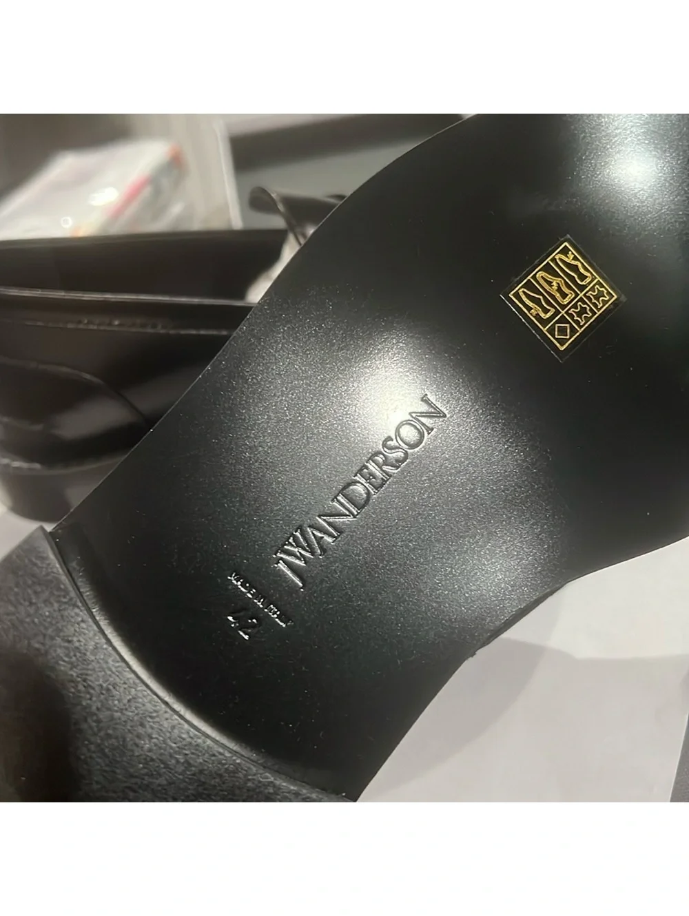 JW ANDERSON leather code upper